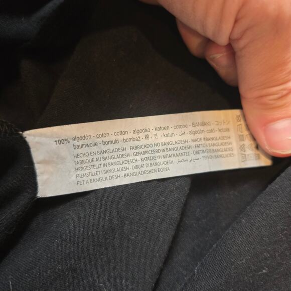 Zara Womens Ruched Midi Dress Md Black Sleeveless Deep V-Neck - Picture 6 of 6